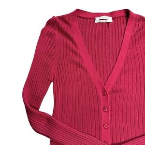 Urban Outfitters Ribbed Long Sleeve Cardigan, Size Medium